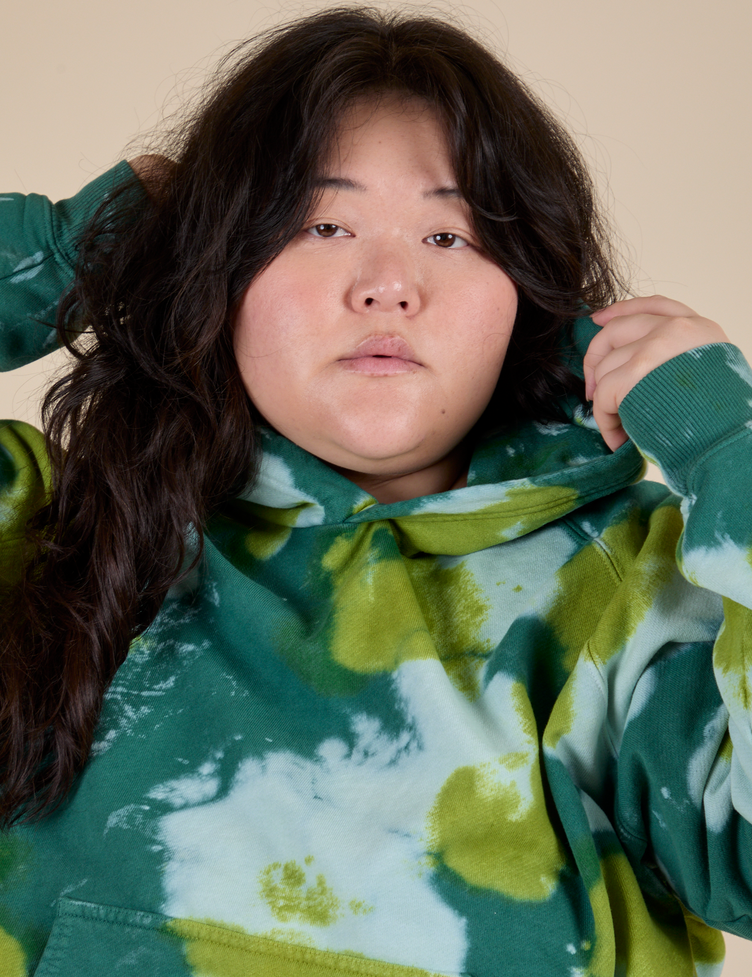 Heavyweight Oversized Hoodie - Green Magic Waters