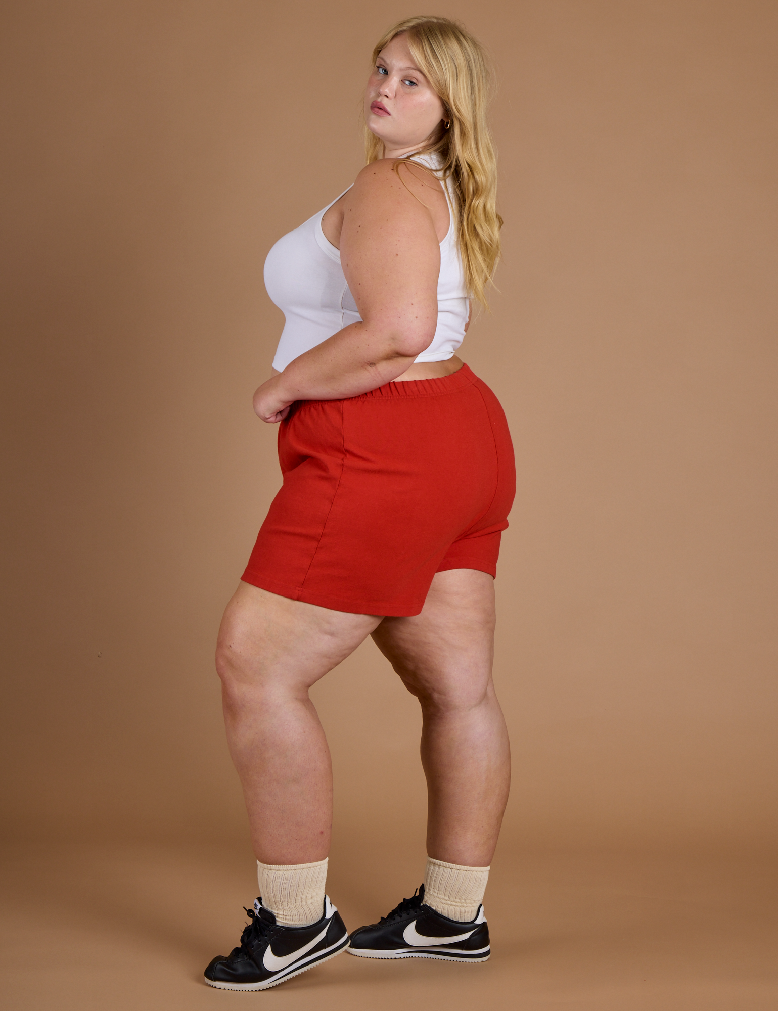 TRY-A-STYLE - Athletic Shorts - Mustang Red *FINAL SALE*