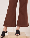Bell Bottoms in Fudgesicle Brown pant leg close up on Alex