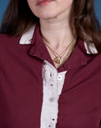 Painted Pantry Button-Up - Red Wine