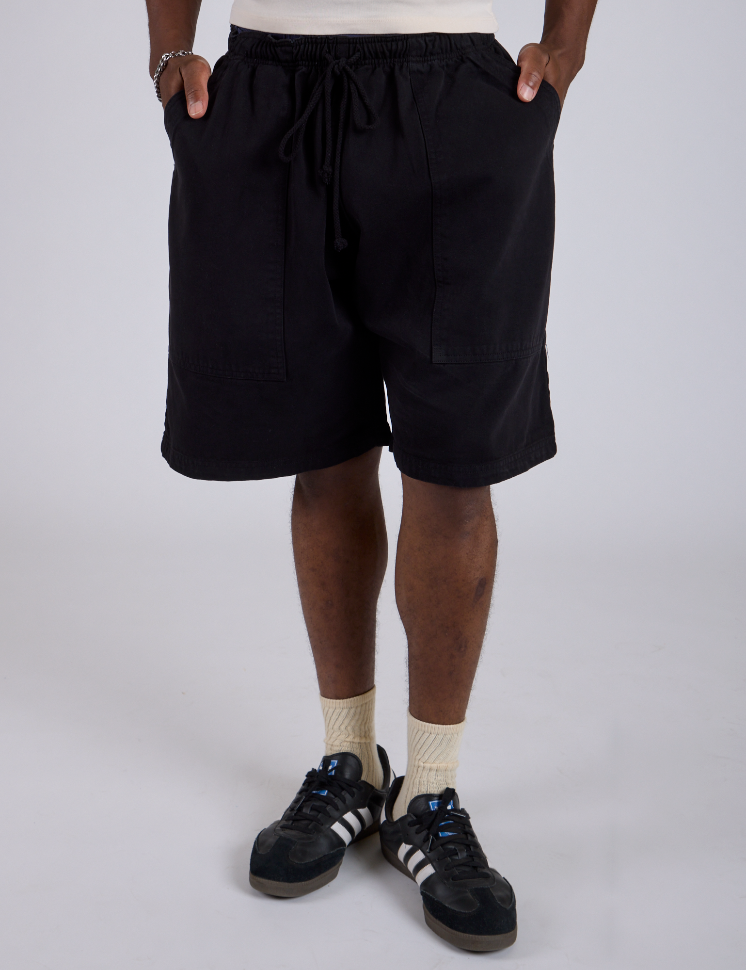 Drawstring Shorts - Basic Black