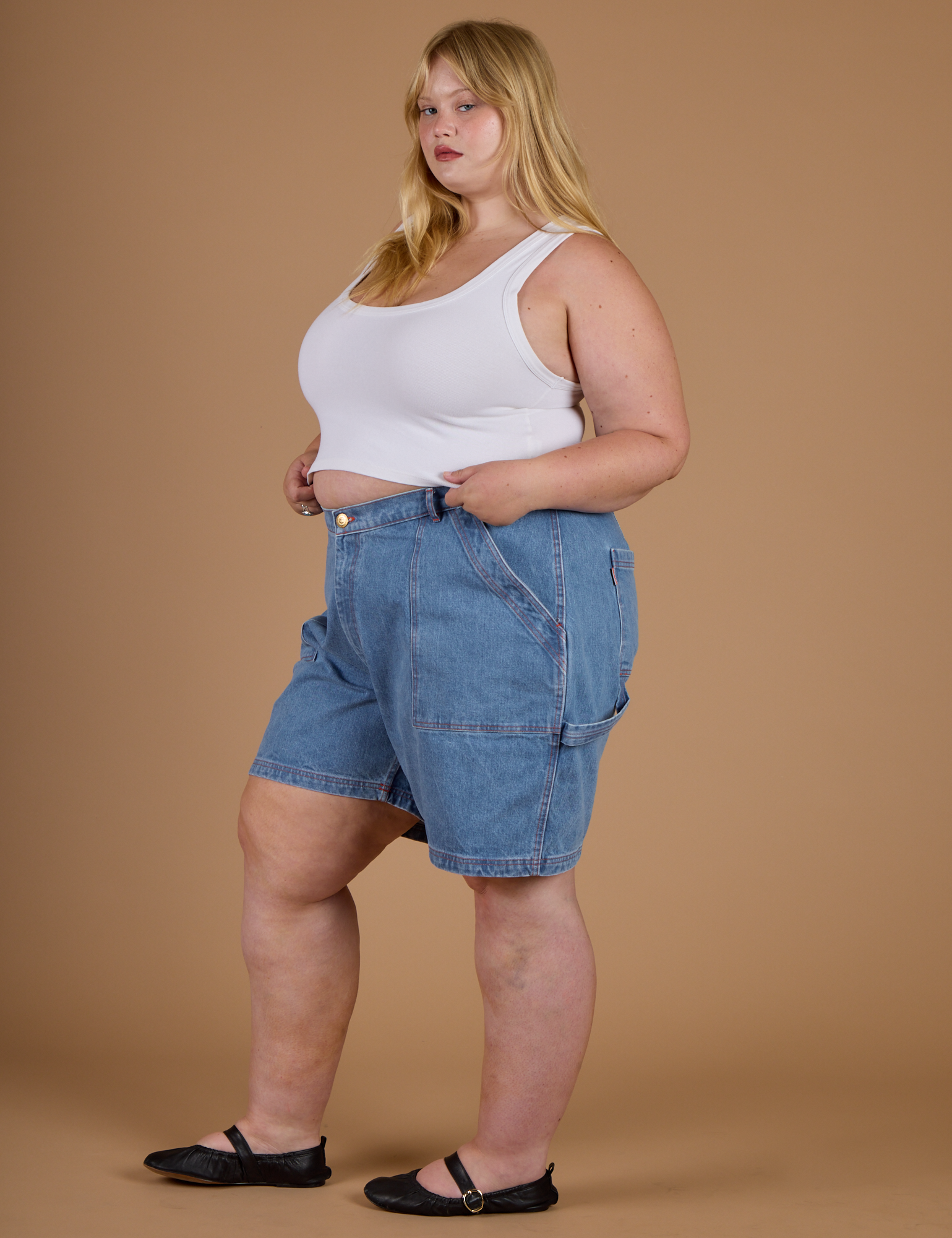Carpenter Shorts - Medium Wash