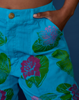 Paintstamped Work Pants - Lilypad