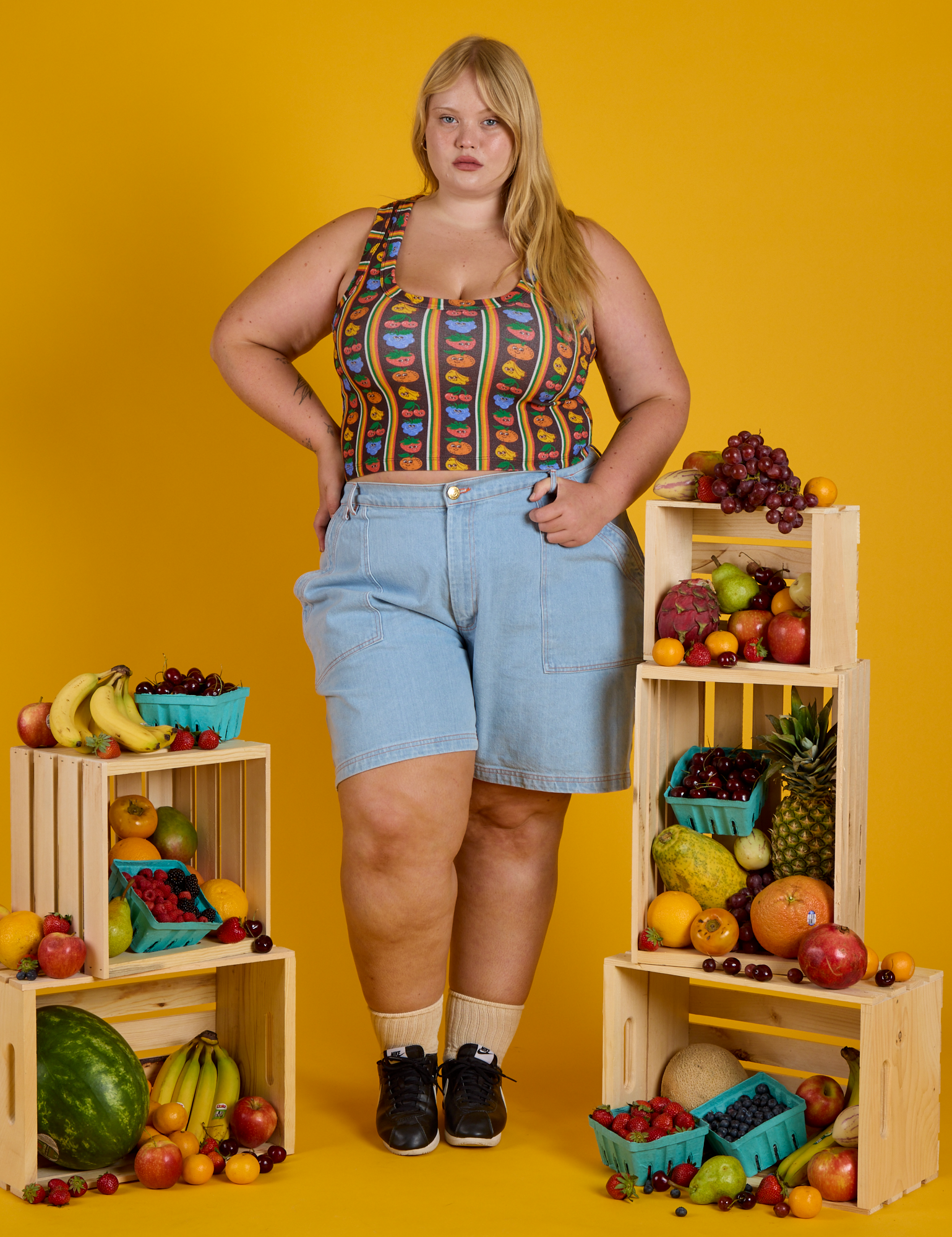 Cropped Tank - Fruit Fantasy