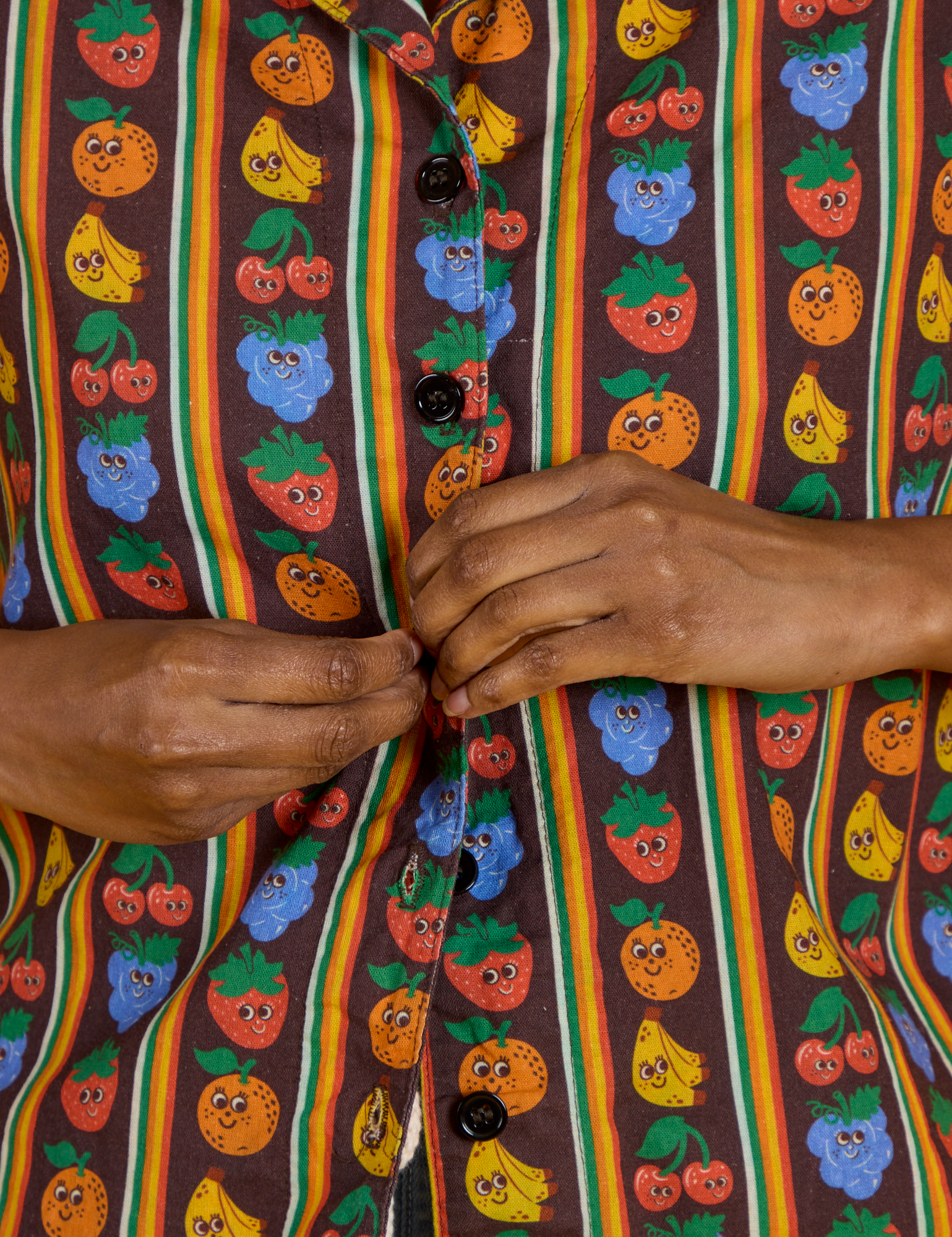Fruit Fantasy Pantry Button-Up