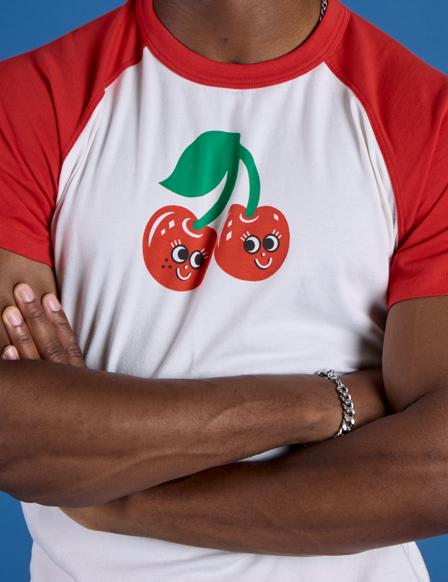 Produce Raglan Tee - Cherry