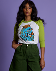 *PRE-ORDER* Halloween Raglan Tee - Skeleton