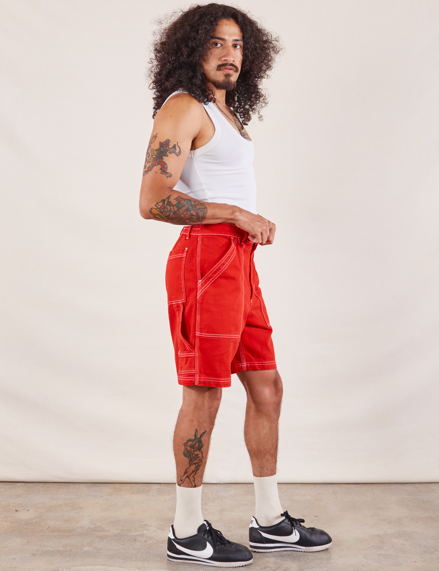 パンツ greatLAnd NO MAN CARPENTER SHORTS ORANGE greatLAnd ORIGINAL NO MAN CARPENTER SHORTS ORAN