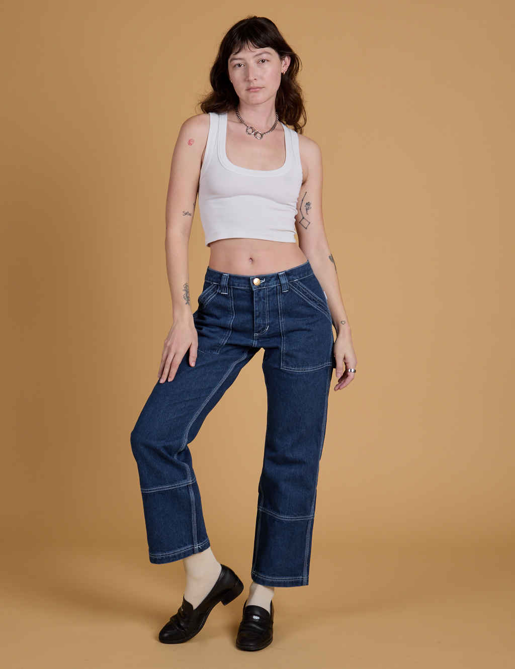 Mid-Rise Carpenter Jeans - Dark Wash – BIG BUD PRESS