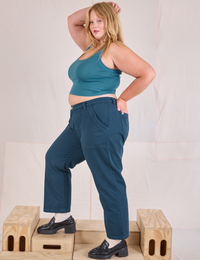 Mid-Rise Work Pants - Lagoon