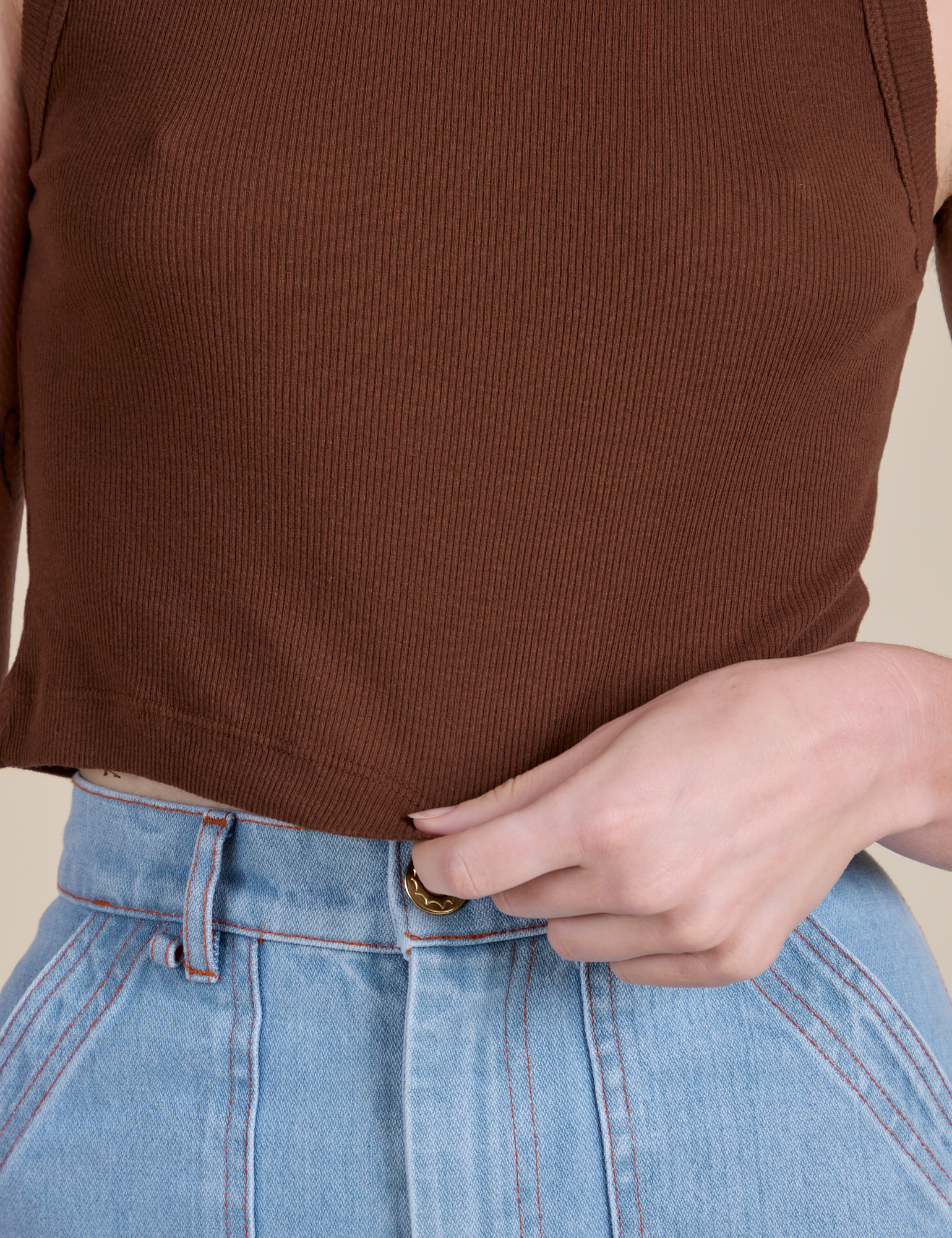 Muscle Tee - Fudgesicle Brown