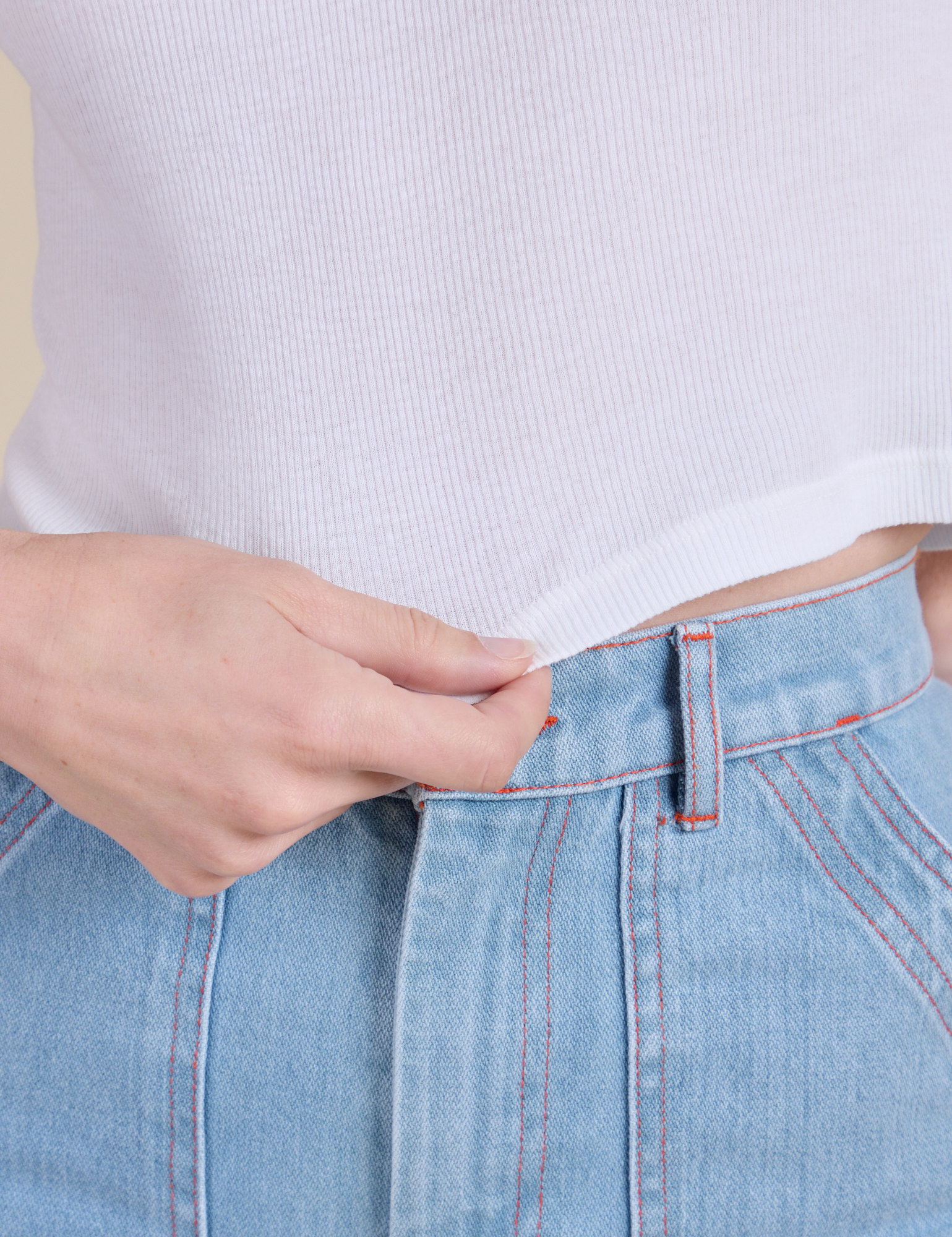 Muscle Tee - Vintage Tee White