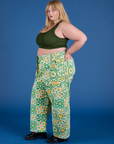 Drop Pocket Cargo Pants - Spring Quilt Print
