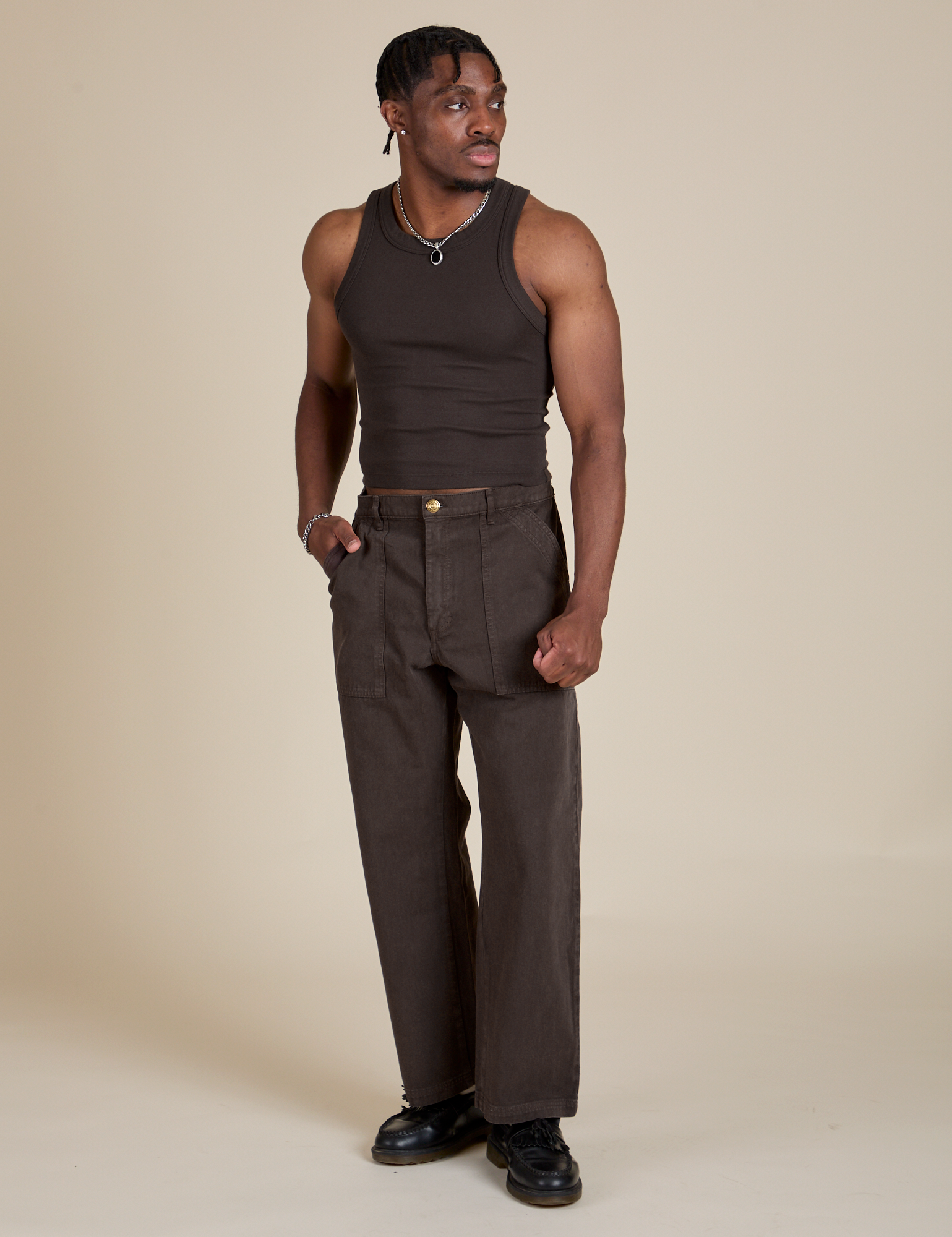 Racerback Tank - Espresso Brown