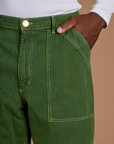 Railroad Denim Work Pants - Gross Green Overdye