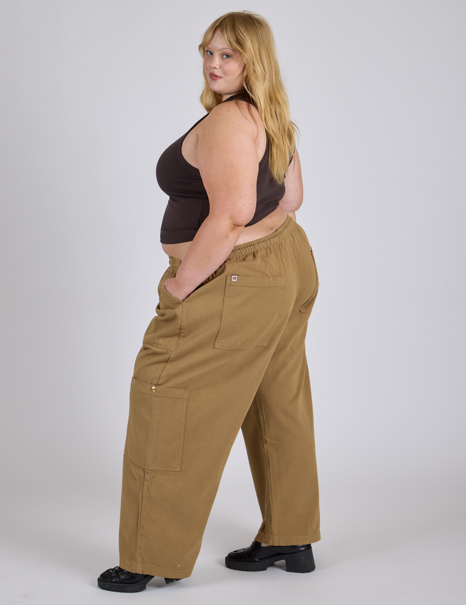 Drop Pocket Cargo Pants - Desert Brown