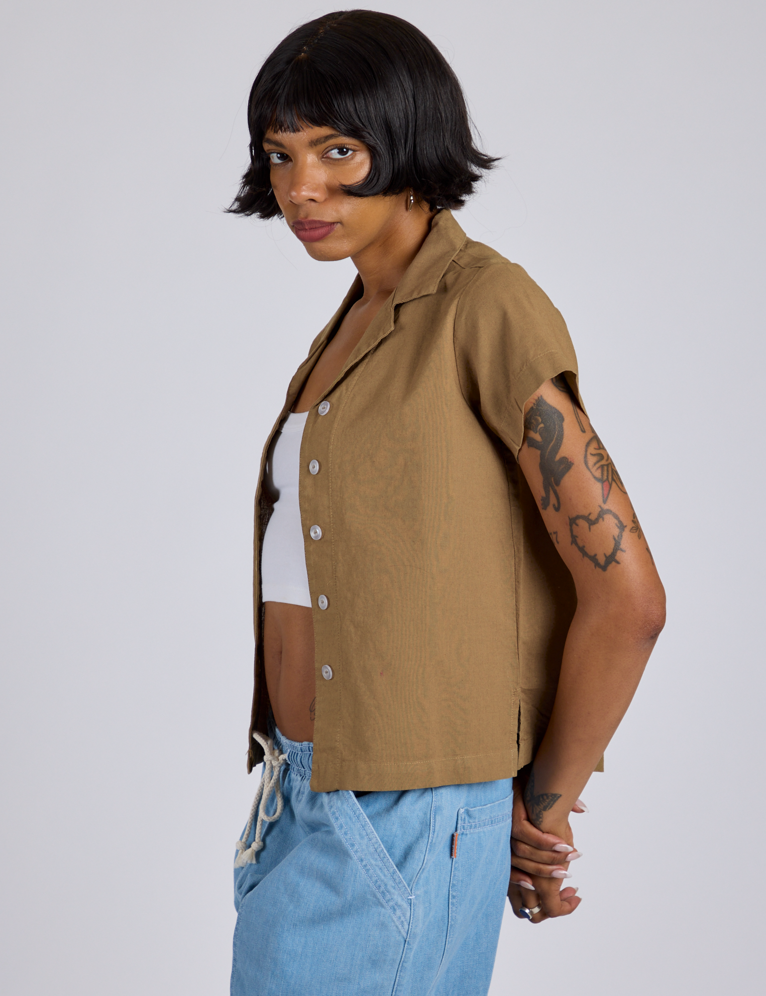 Pantry Button-Up - Desert Brown