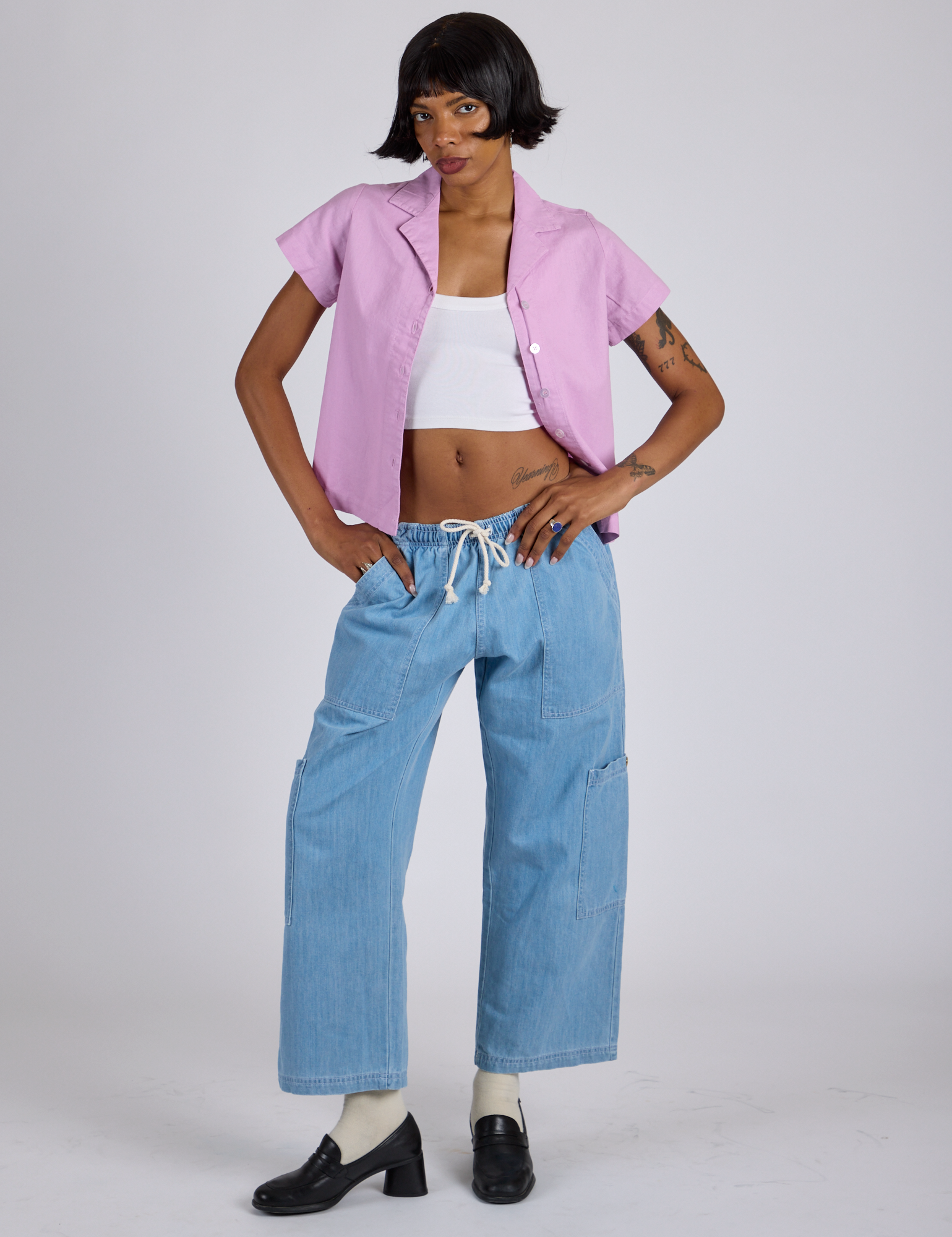 Pantry Button-Up - Lilac Purple