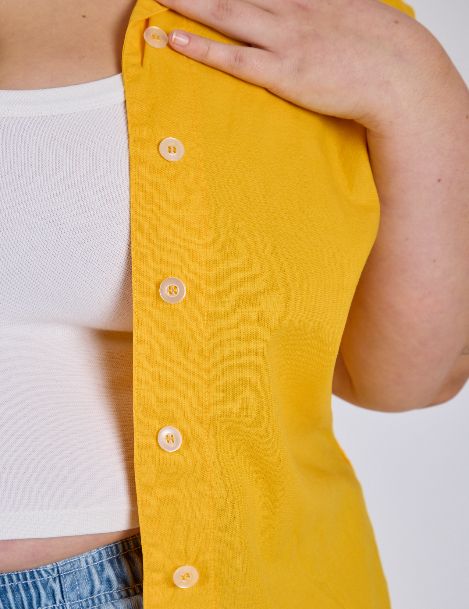 Pantry Button-Up - Sunshine Yellow