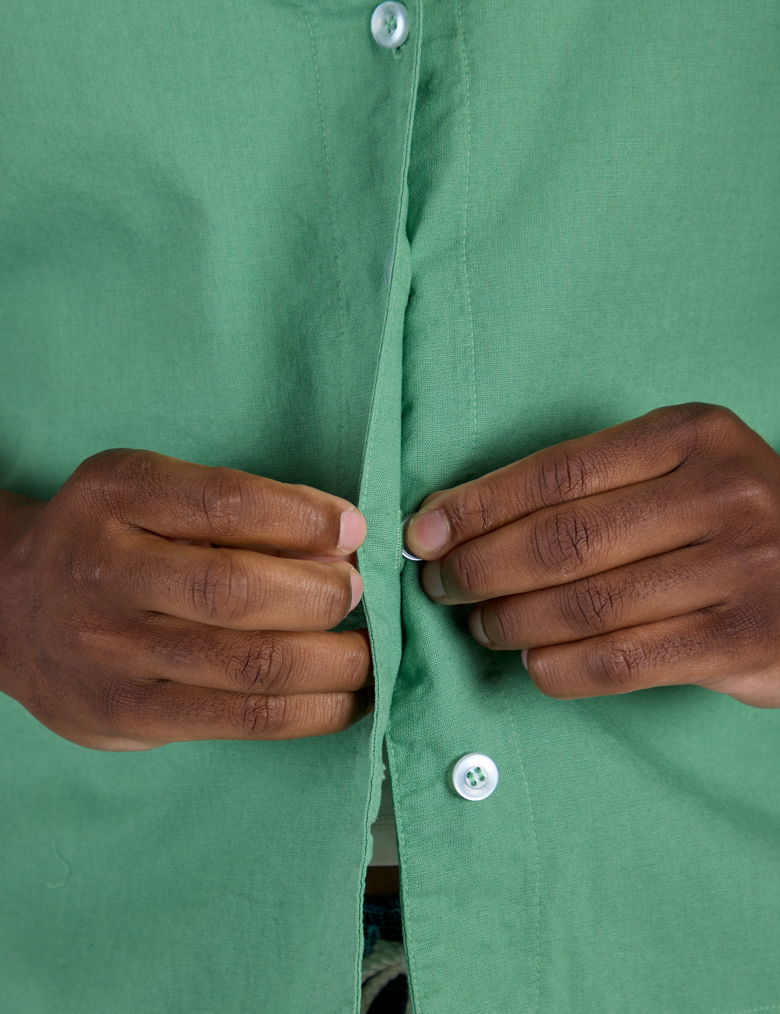 Pantry Button-Up - Seafoam Green
