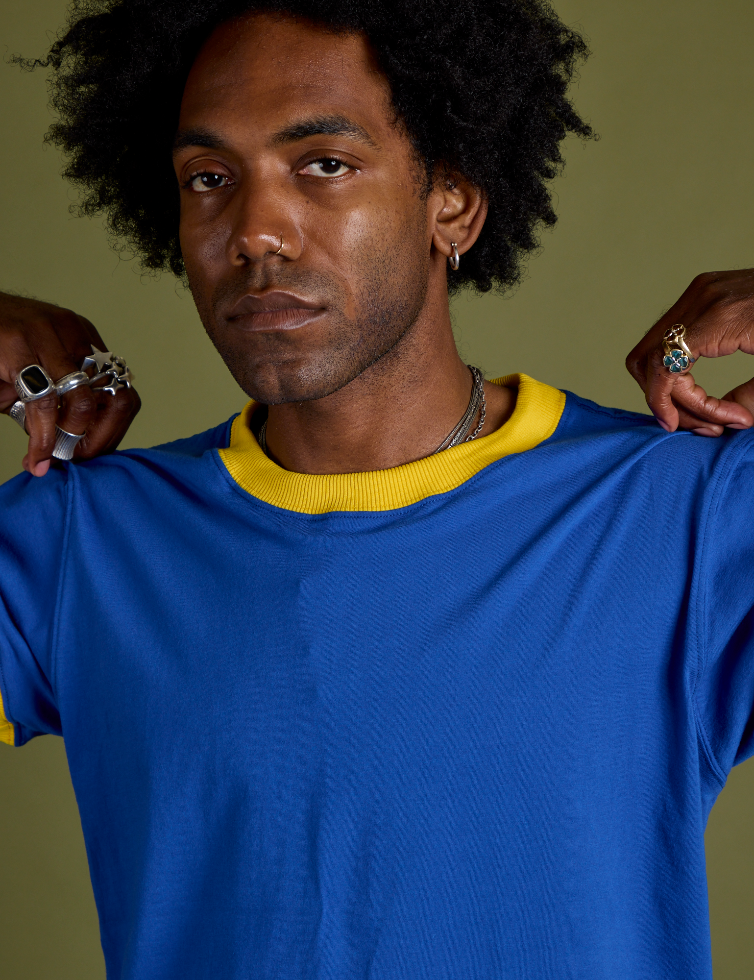 Vintage Ringer Tee - Royal Blue