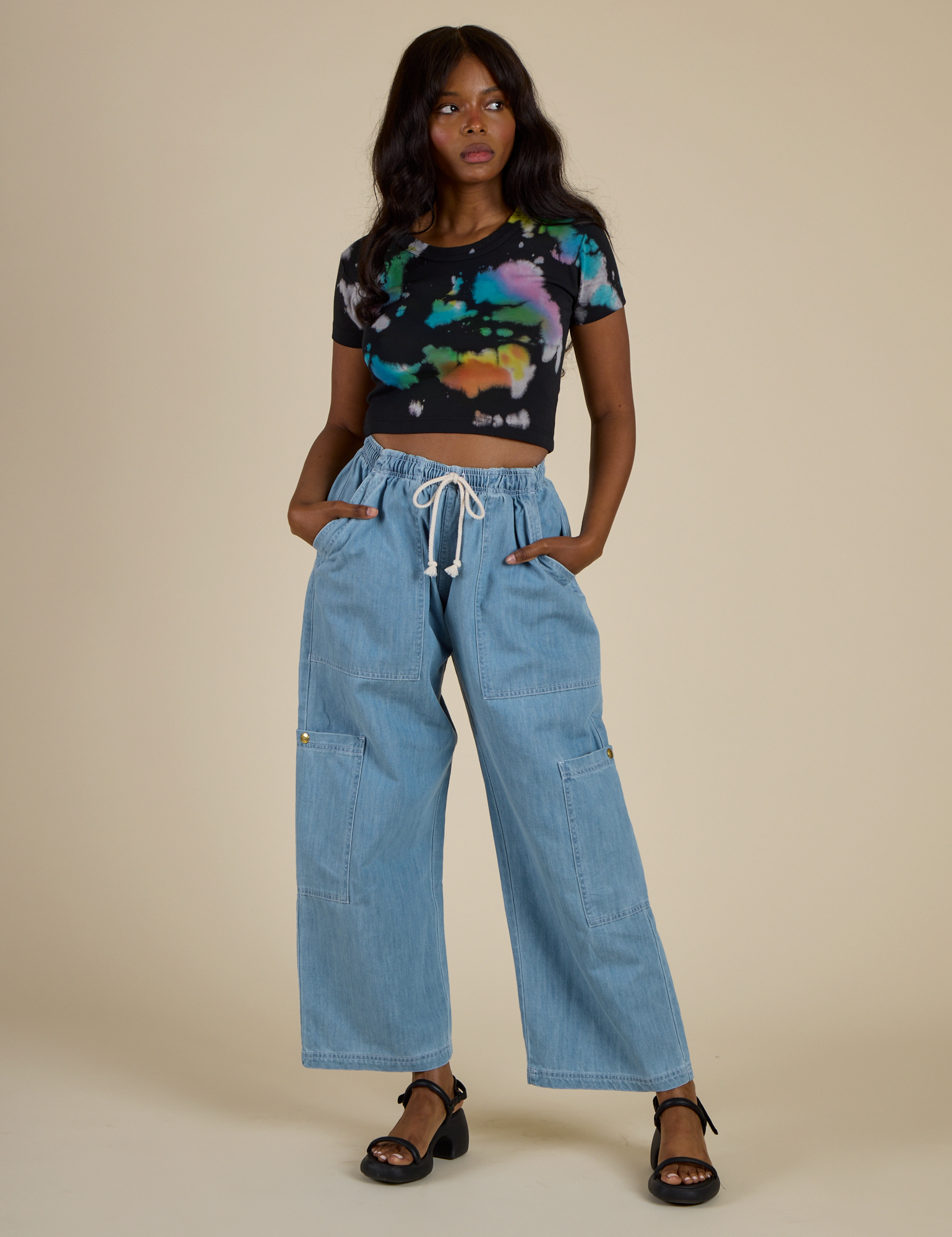 *PRE-ORDER* Rainbow Magic Waters Cropped Baby Tee