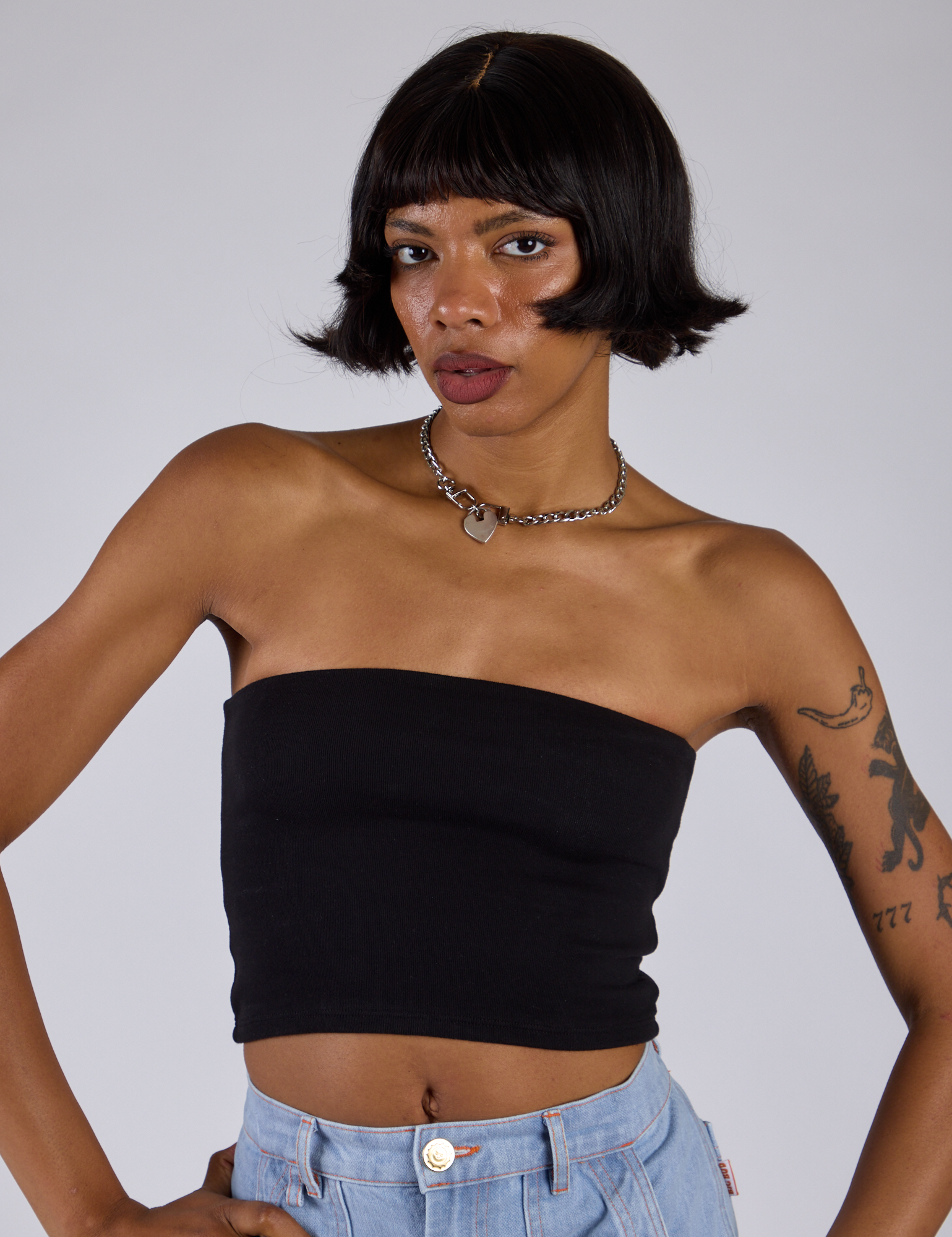 tope information tube top black チューブトップ Tube Top - Basic Black – BIG BUD PRESS
