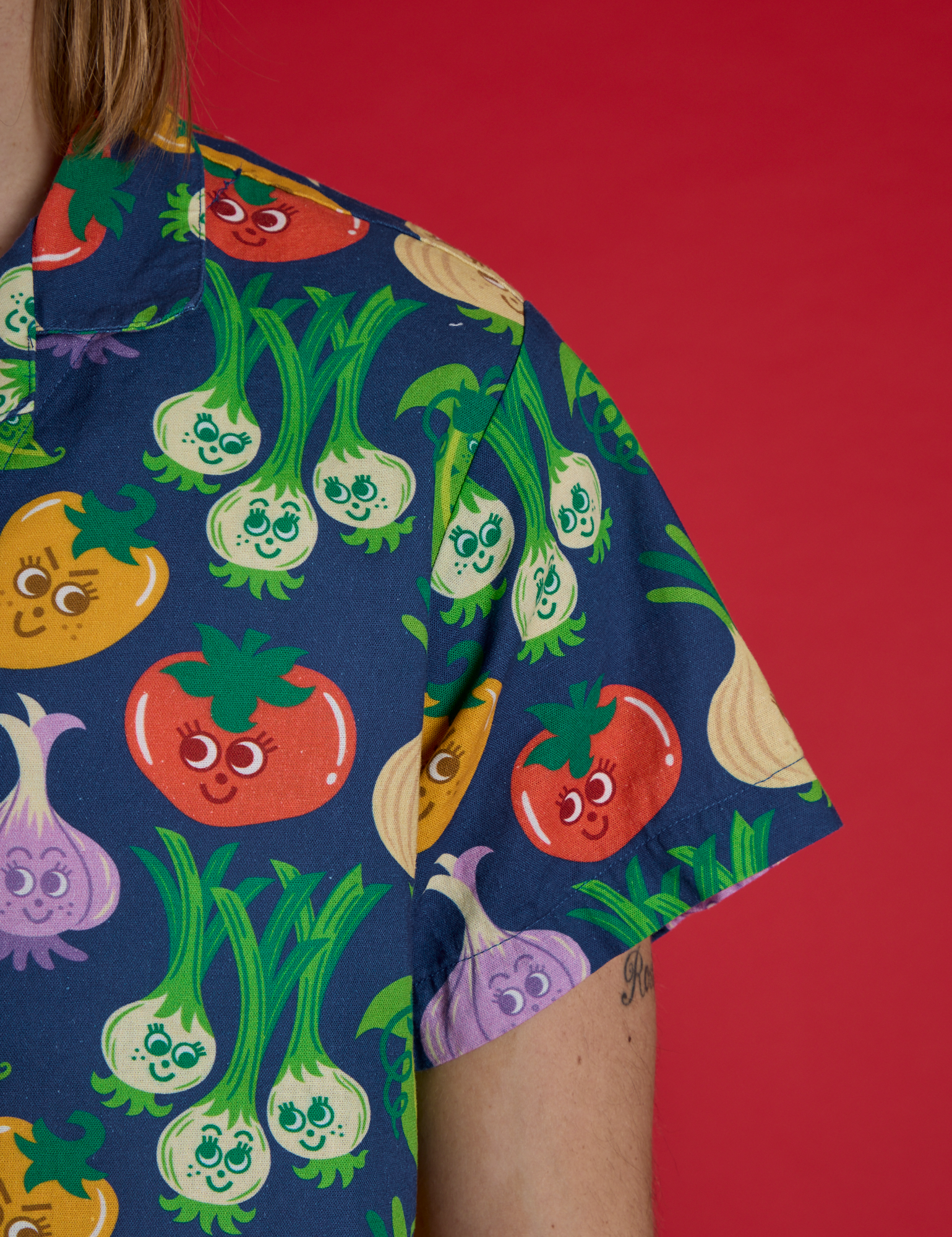 Veggie Village Pantry Button-Up