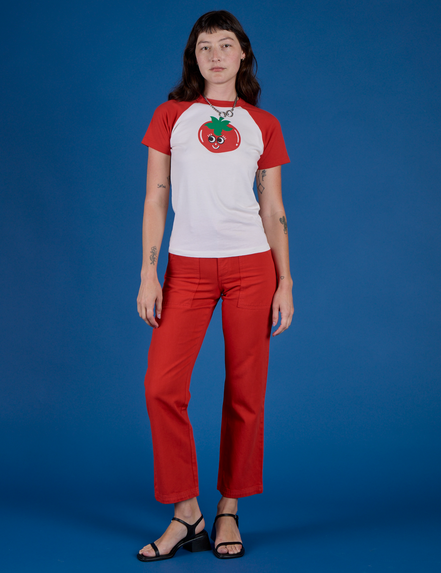 Produce Raglan Tee - Tomato