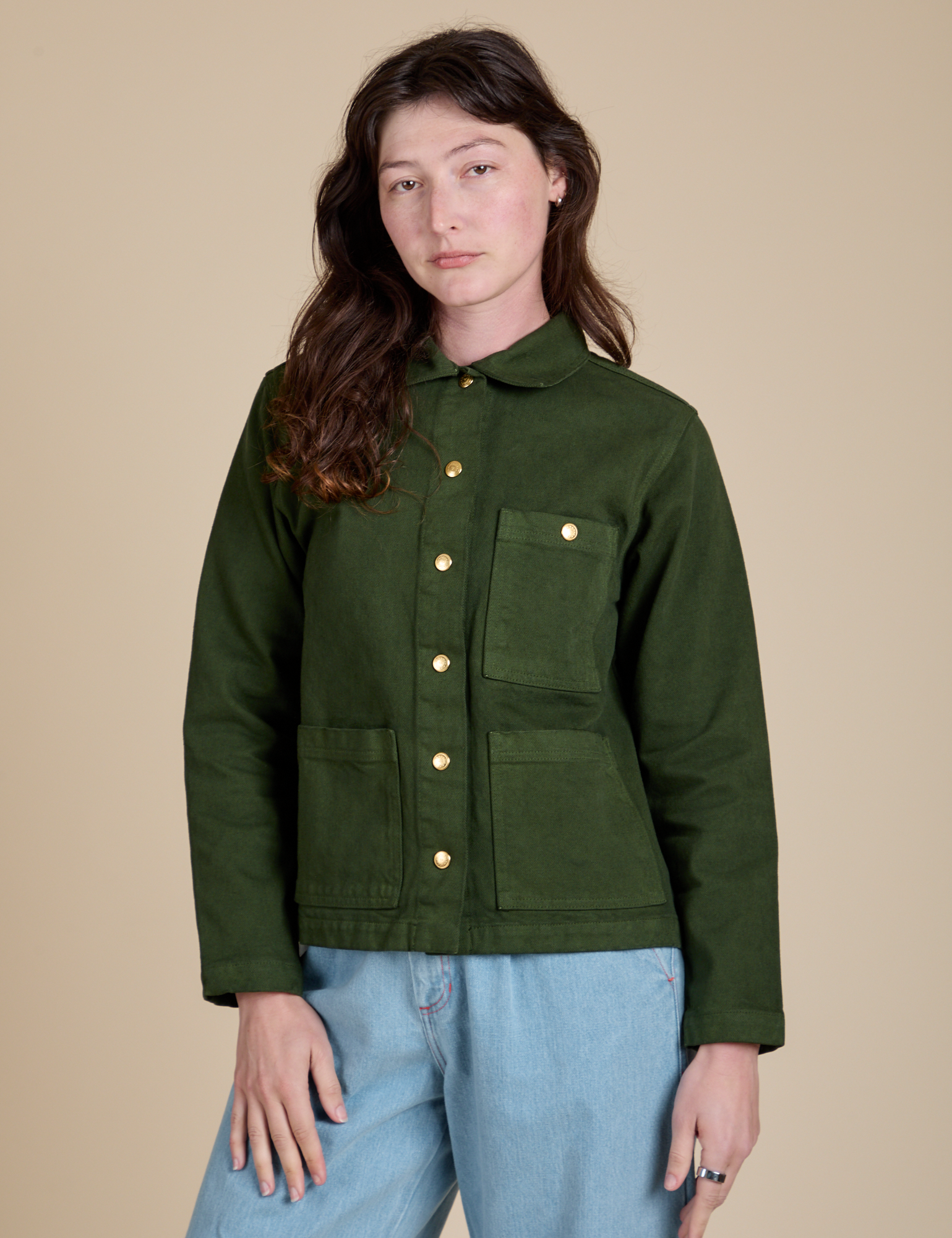 Denim Work Jacket - Evergreen – BIG BUD PRESS