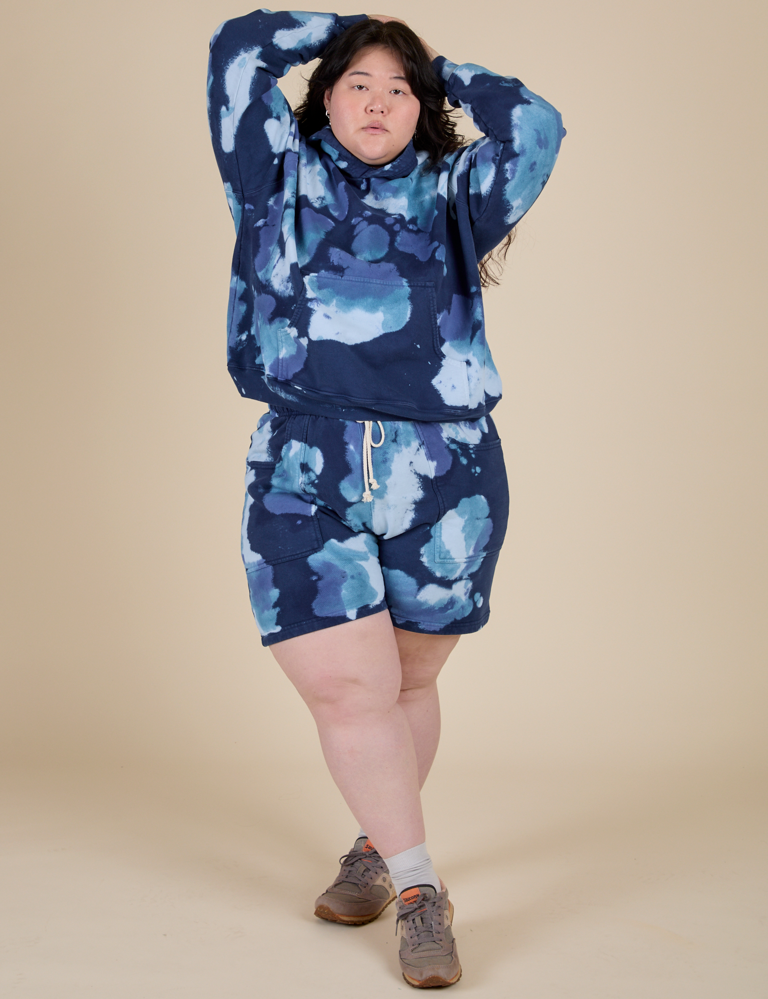 Heavyweight Oversized Hoodie - Blue Magic Waters