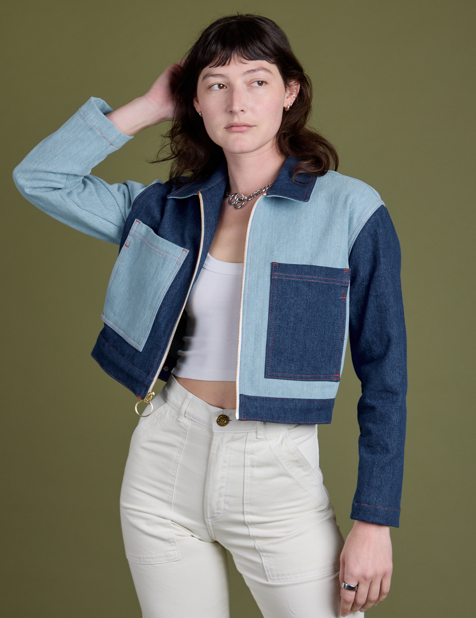 Mechanic Jacket - Mismatched Denim