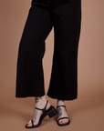 Action Pants in Basic Black pant leg close up on Sydney