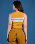 Painted Muscle Tee - Mustard Yellow
