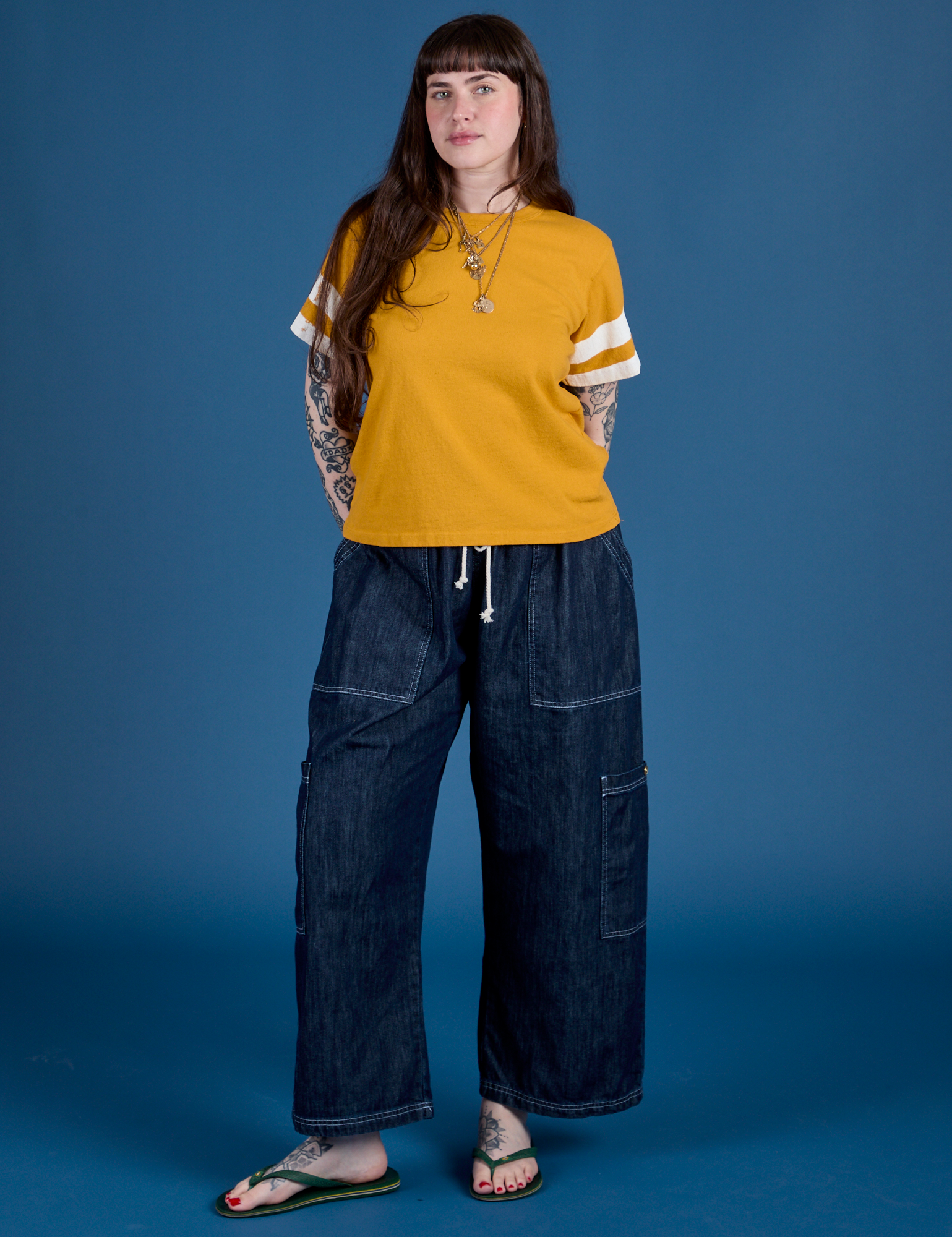 Painted Burly Tee - Mustard Yellow