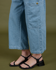 TRY-A-STYLE - Denim Drop Pocket Pants - Light Wash *FINAL SALE*