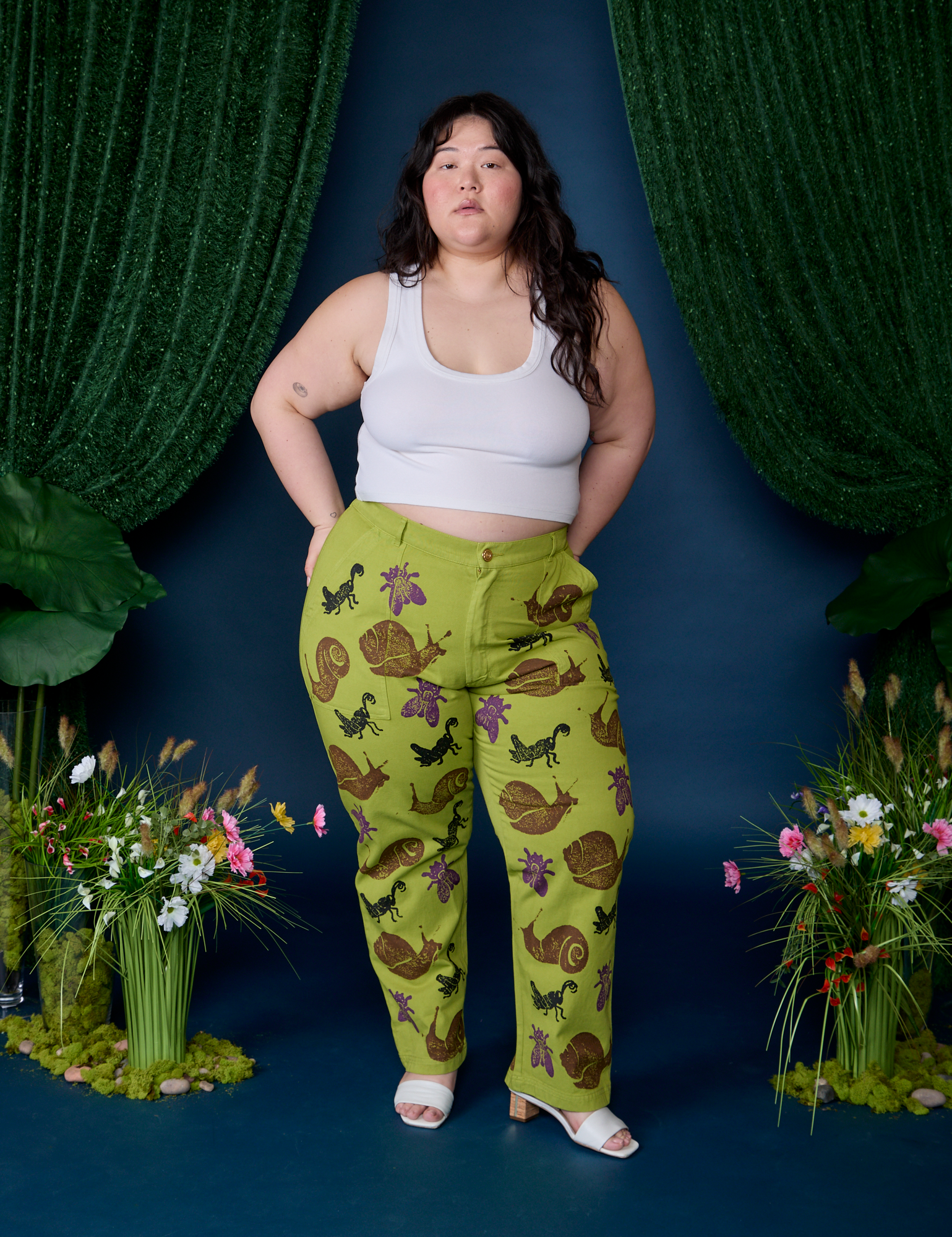 Paintstamped Work Pants - Big Bug