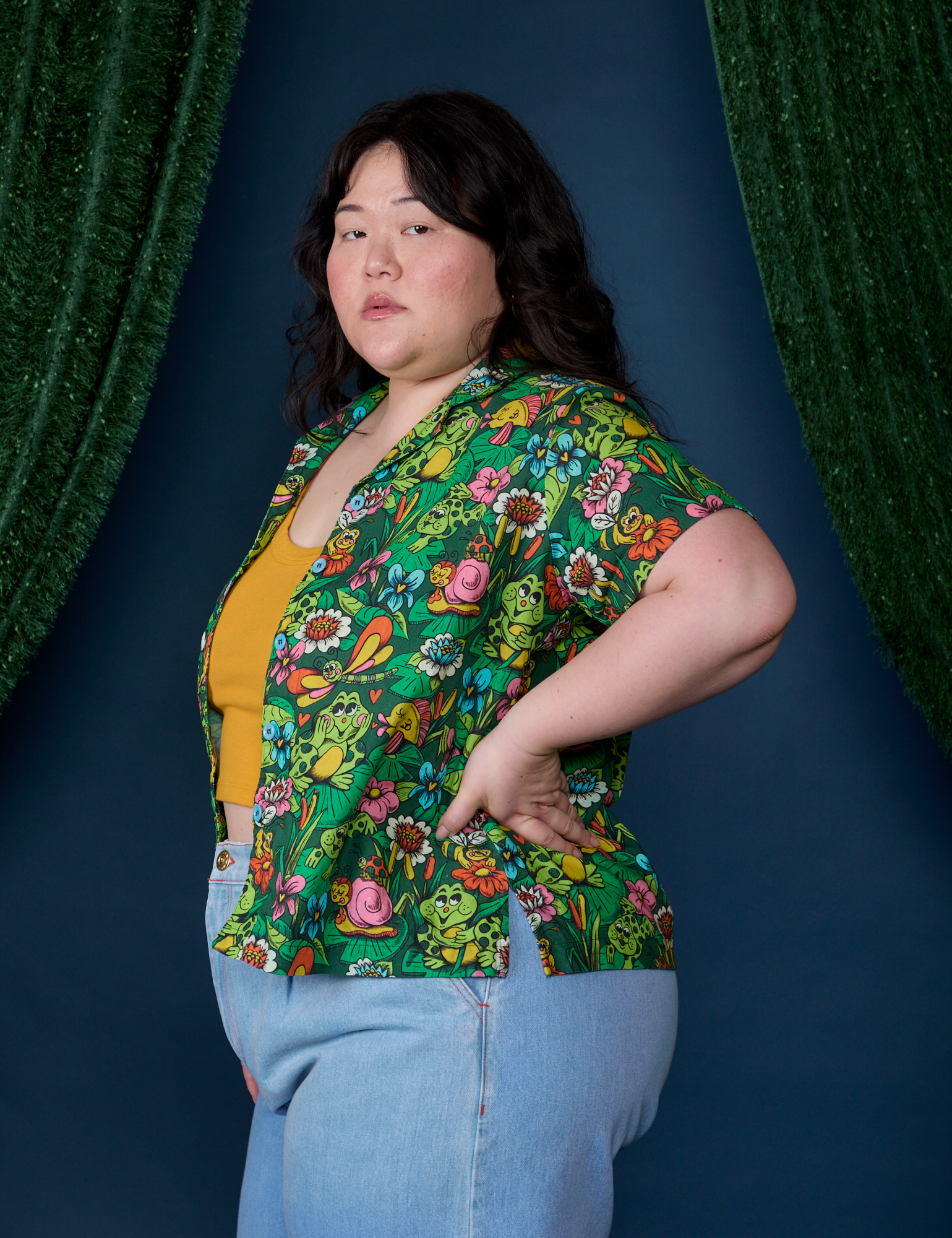 Pond Party Pantry Button-Up