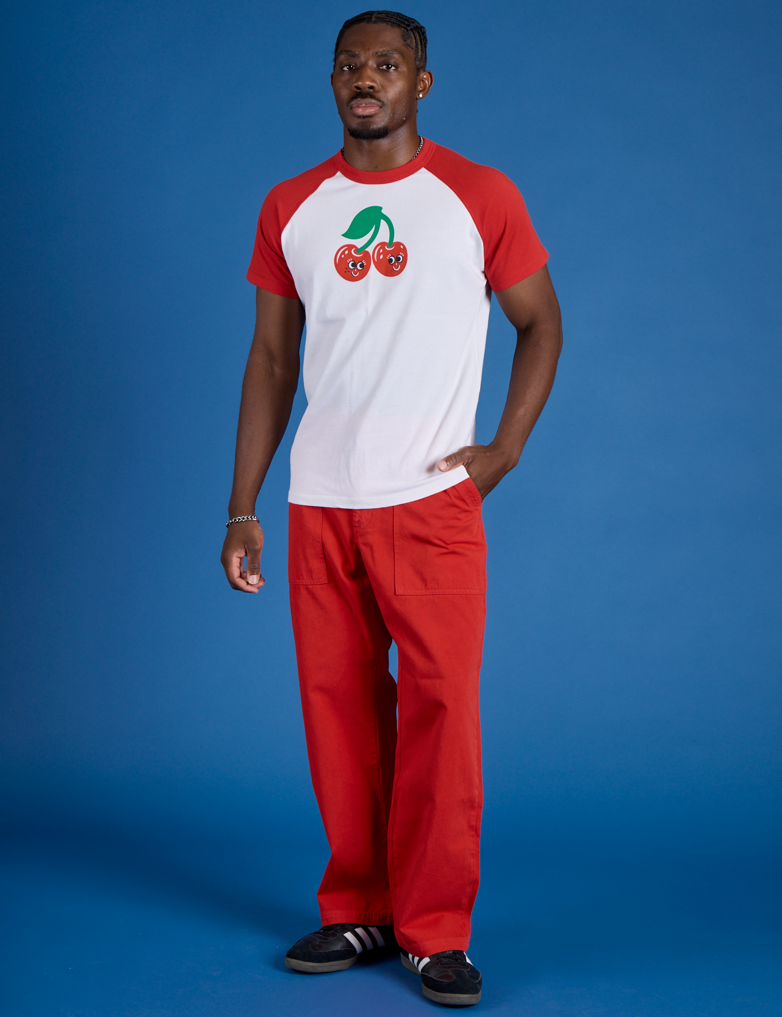 Produce Raglan Tee - Cherry