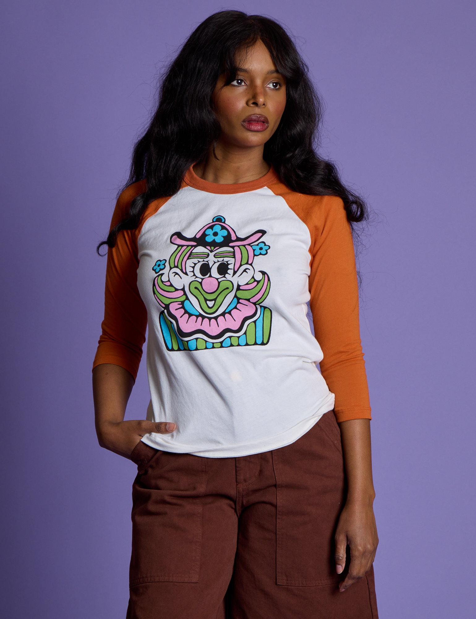 *PRE-ORDER* Halloween Raglan Tee - Clown
