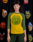 Raglan Tee in Creature worn by Alex