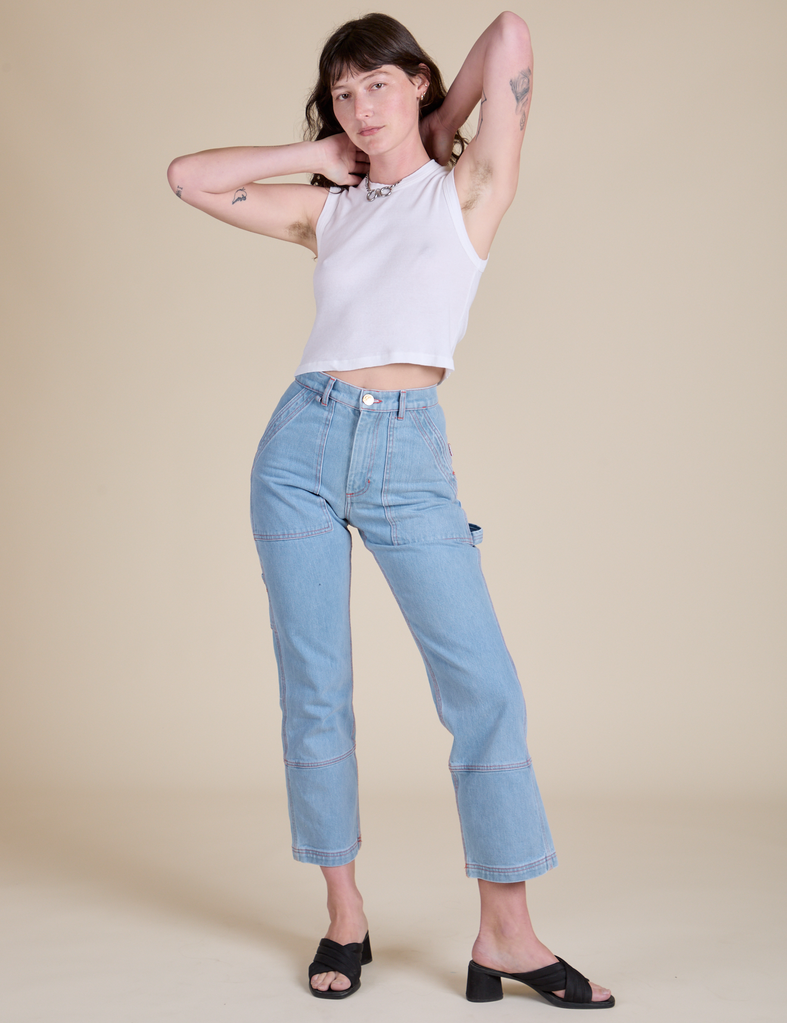 Muscle Tee - Vintage Tee White