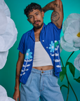 Paintstamped Pantry Button-Up in Daisy on Jesse