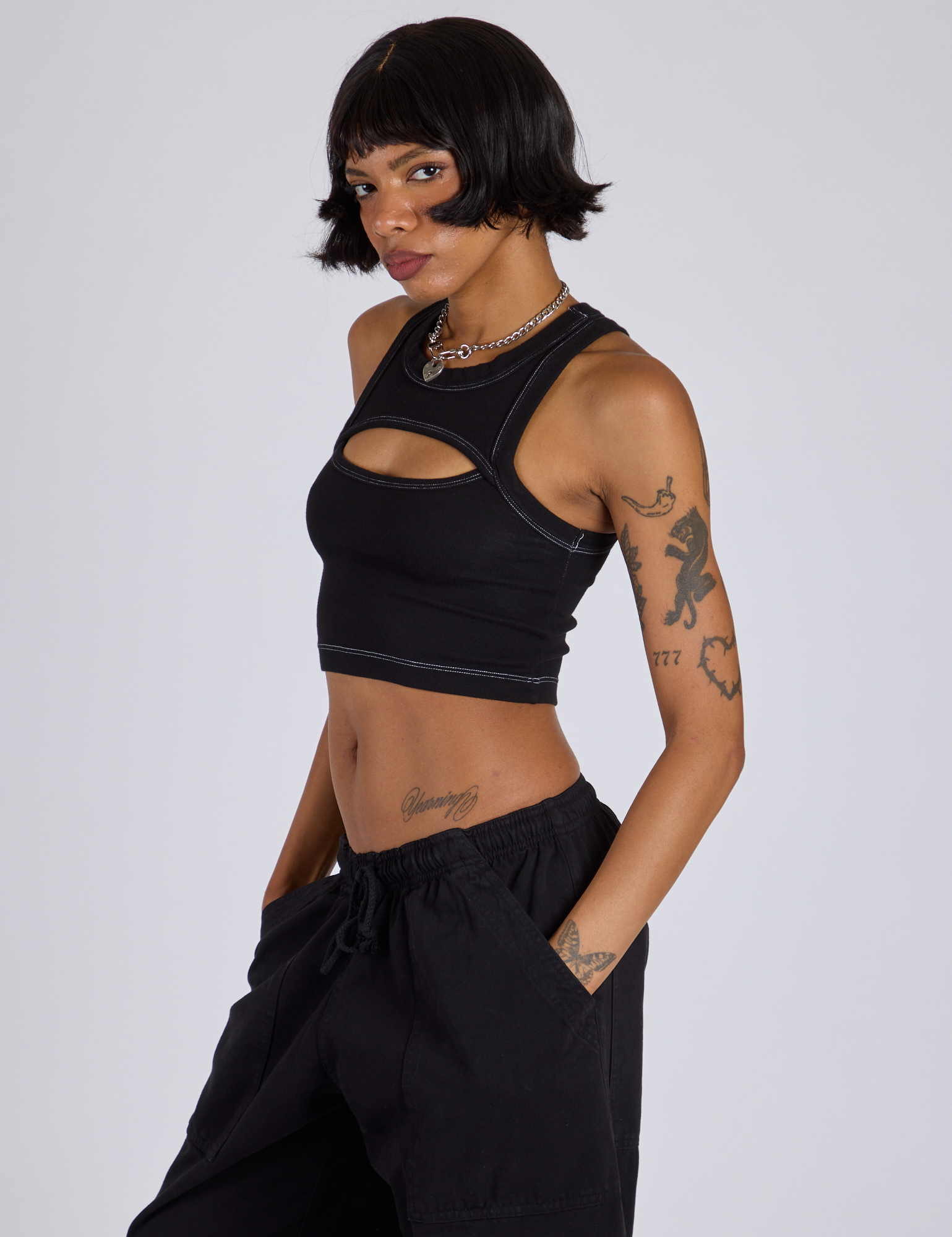 Porthole Tank - Basic Black – BIG BUD PRESS
