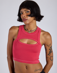 Porthole Tank - Hot Pink