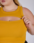 Porthole Tank - Mustard Yellow