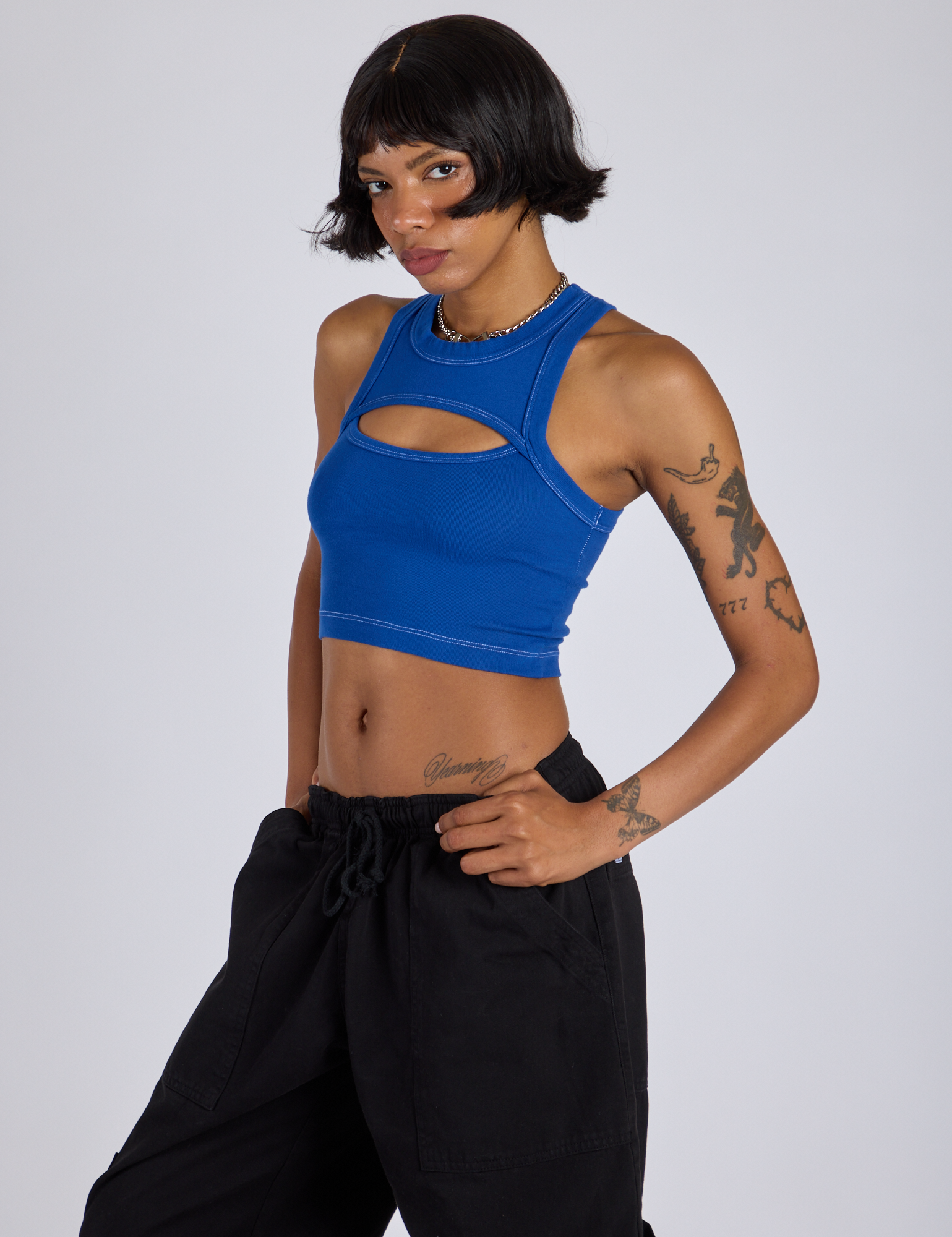 Porthole Tank - Royal Blue