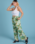 Printed Action Pants - Ocean & Sky