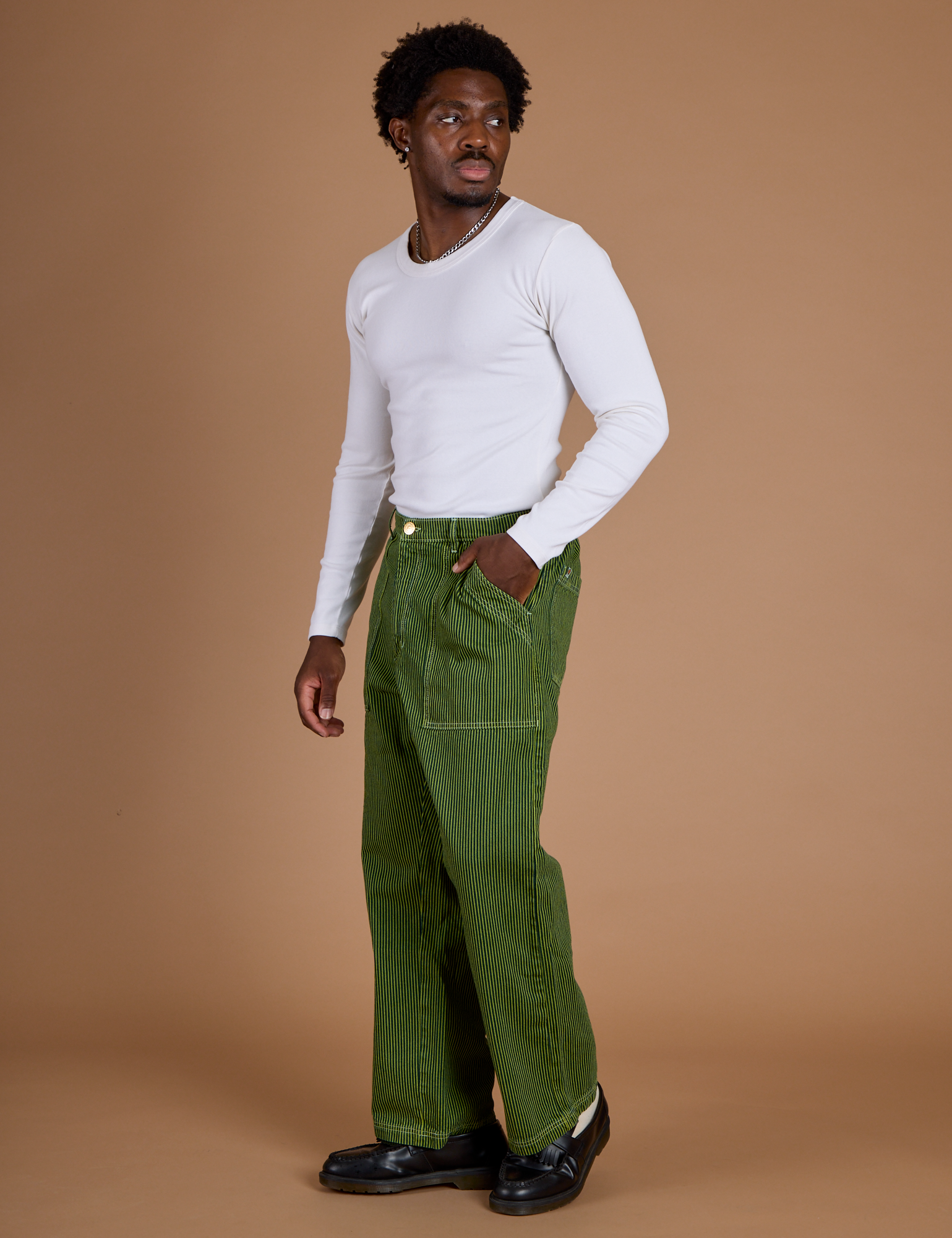 Railroad Denim Work Pants - Gross Green Overdye – BIG BUD PRESS