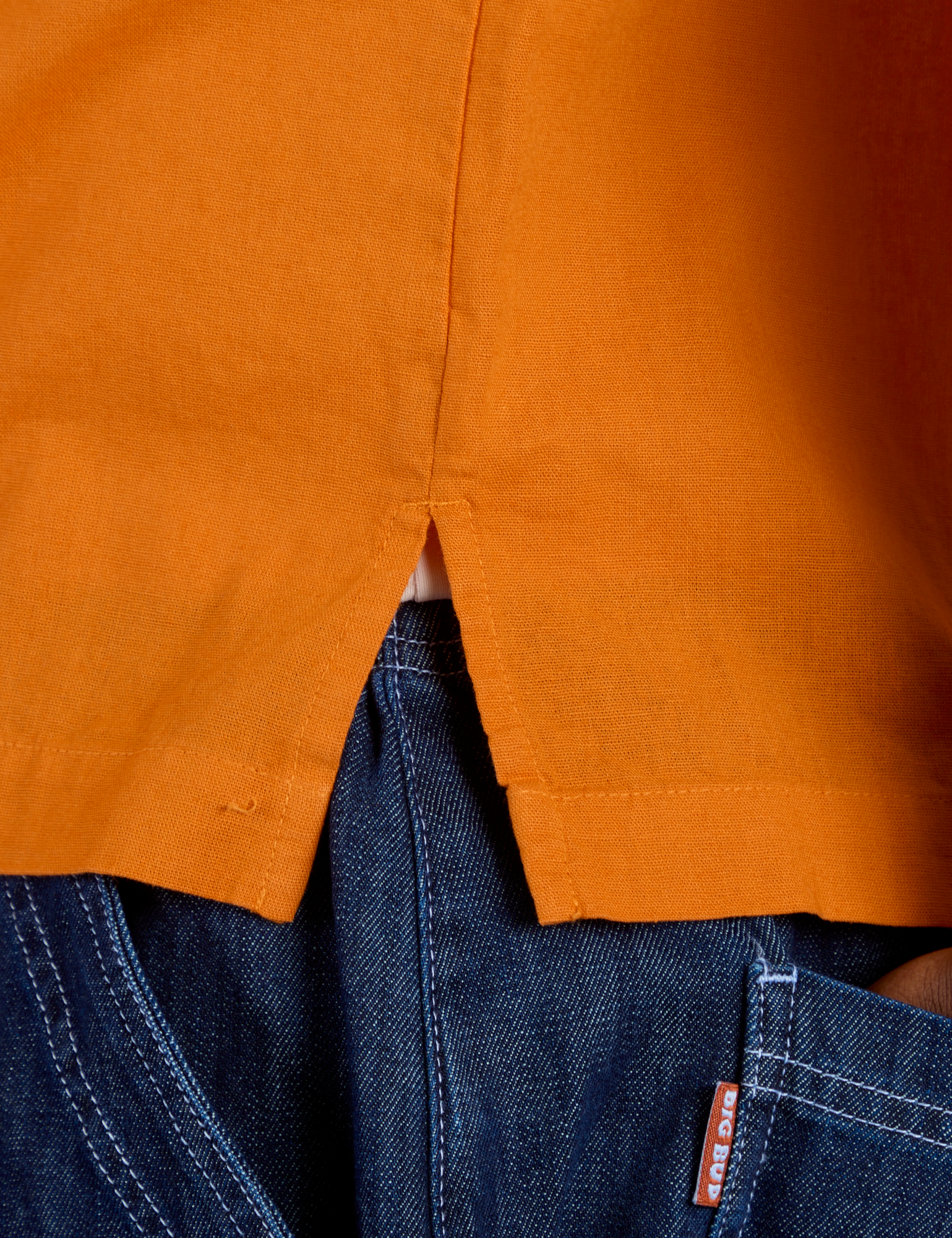 Pantry Button-Up - Creamsicle Orange